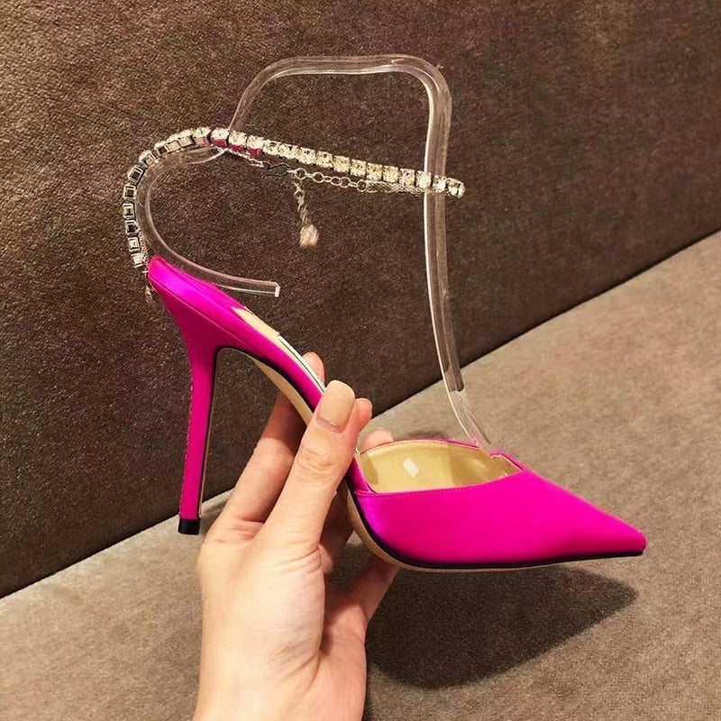 Sexy Ankle Strap Pointed Toe Sandals