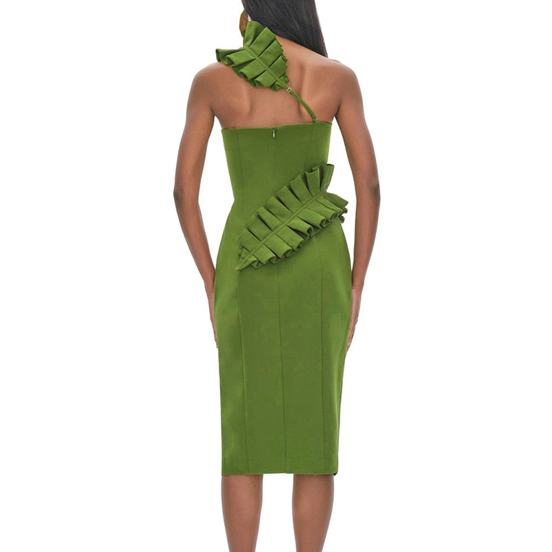 Sexy Body-con Sleeveless Dress - Lively & Luxury Women's Fashion and Accessories Green Gown
