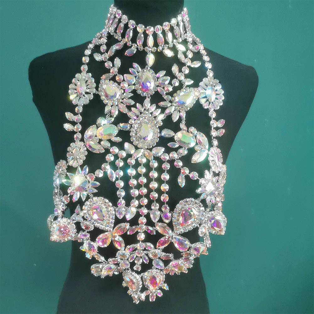 Luxury All Glass Gem Crystal Necklace-Top - Lively & Luxury Accessories Fashionable Jewellery