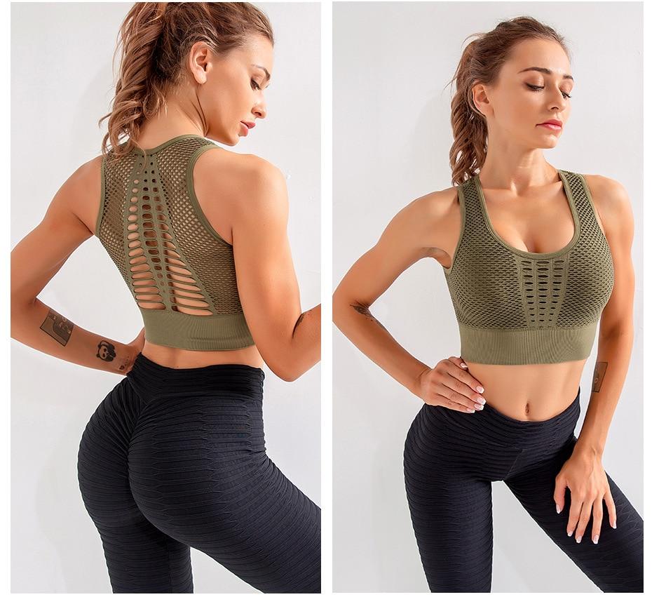 Attractive Seamless Fitness Breathable Padded Activewear Bra - Lively & Luxury