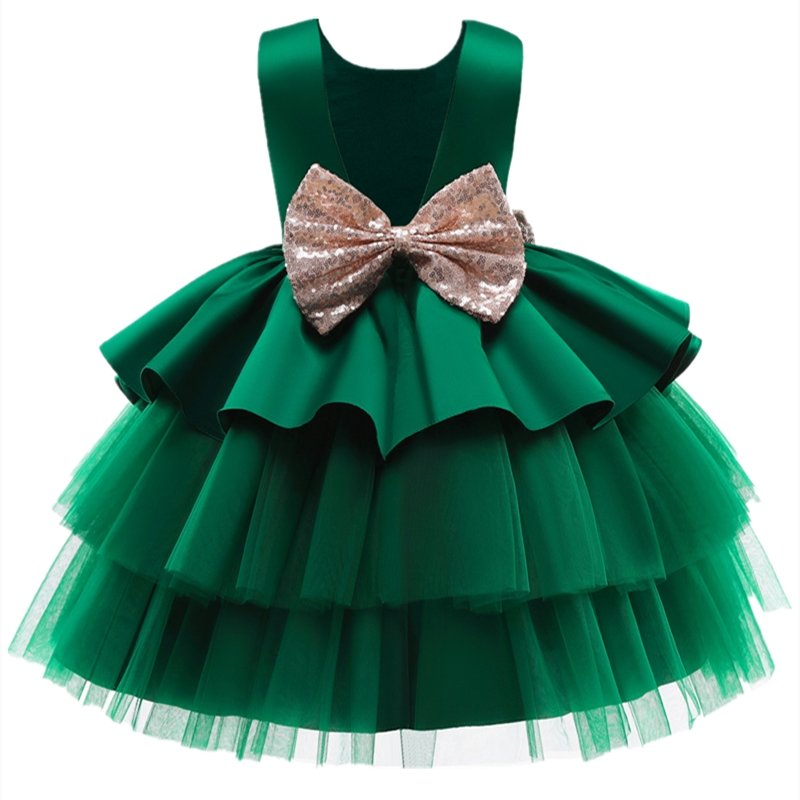 Big Bow Party Tutu Fluffy Gown - Lively & Luxury