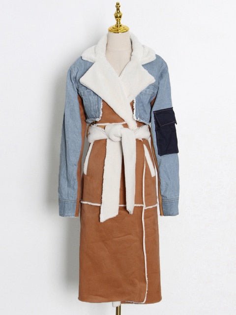 Casual Patchwork Pockets Color lock Coat - Lively & Luxury