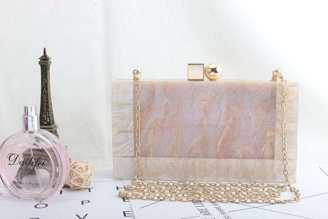 Celebrity Marble Acrylic Luxury Handbag - Lively & Luxury