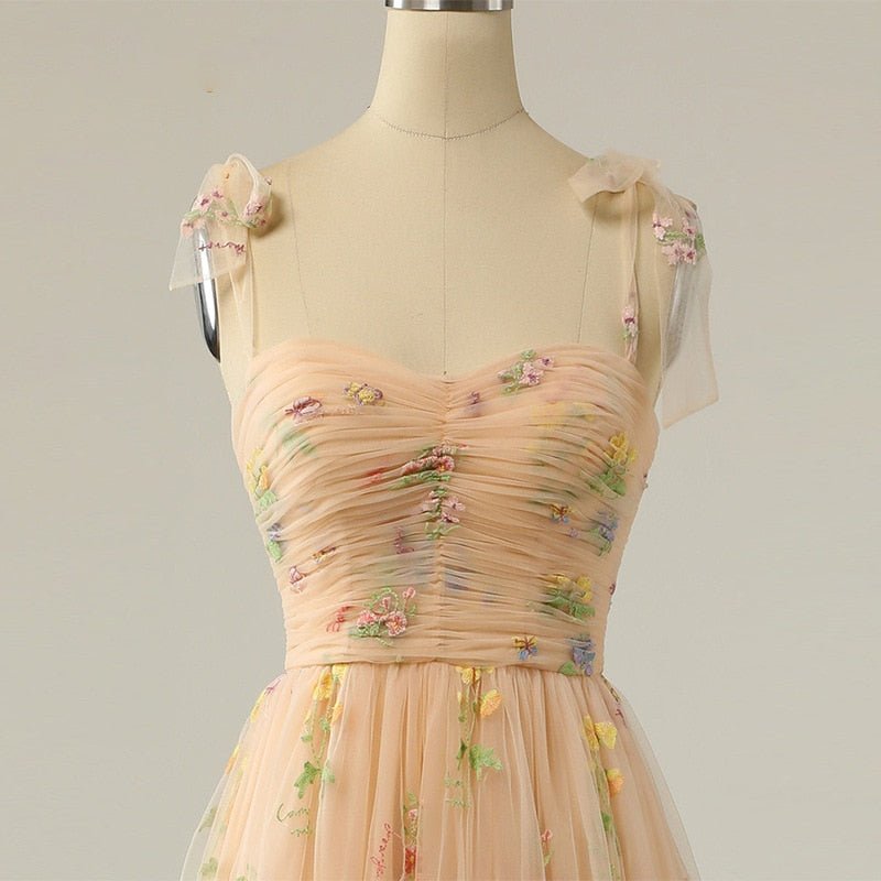 Charming Small Flowers Tulle A-line Dress - Lively & Luxury