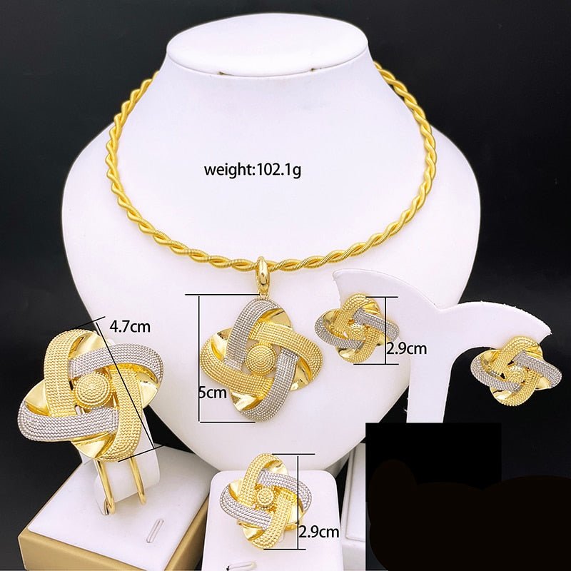 Chic 18k Gold Plated Jewelry Set - Lively & Luxury