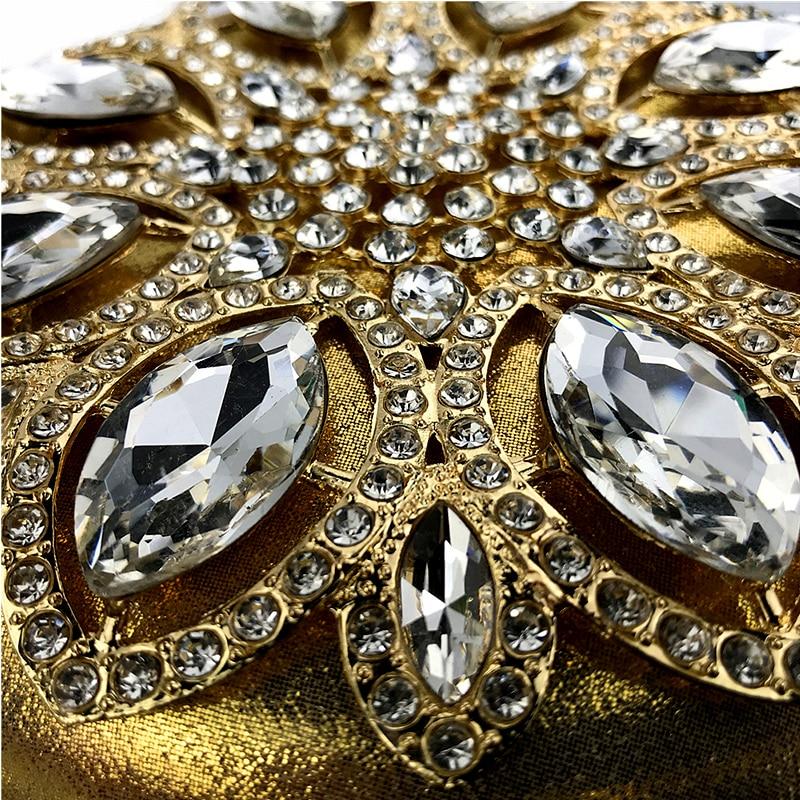 Crystal Round Clutch Chain & Handel - Lively & Luxury