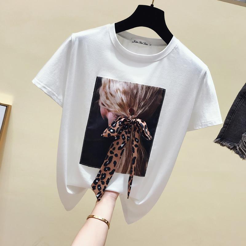 Dynamic O-Neck Short Sleeve T-Shirt With Hair-Scarf - Lively & Luxury