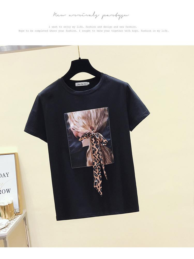 Dynamic O-Neck Short Sleeve T-Shirt With Hair-Scarf - Lively & Luxury