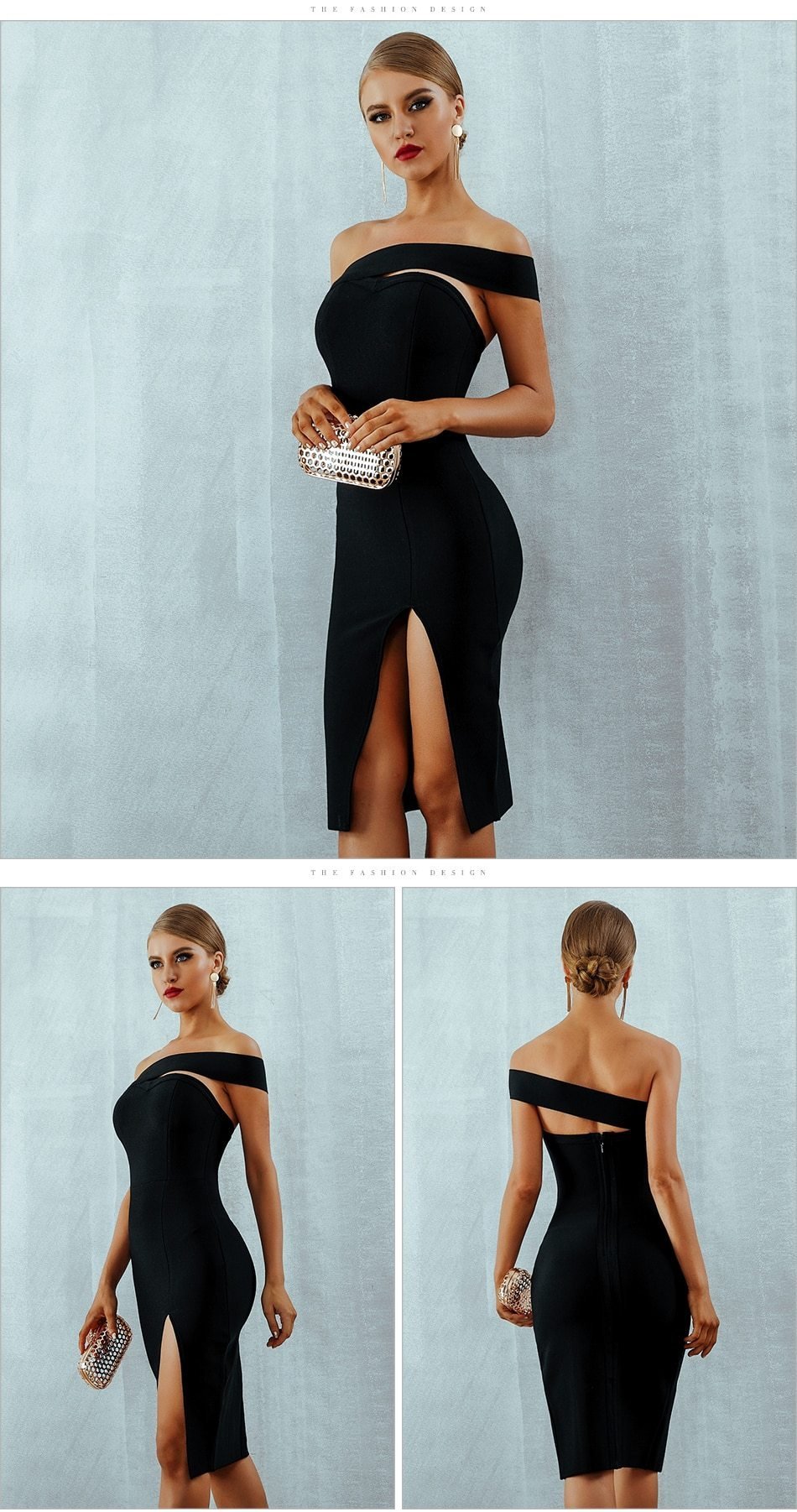 Elegant Body-con Bandage Sexy One Shoulder Runway Party Dresses - Lively & Luxury