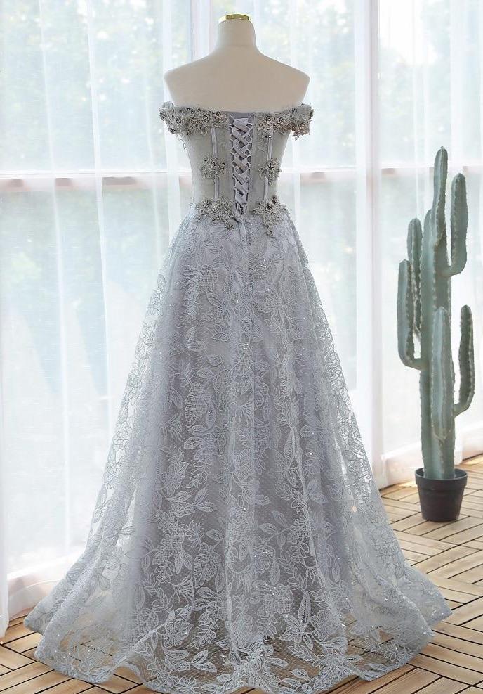 Elegant Sequin Lace Evening Dress - Lively & Luxury
