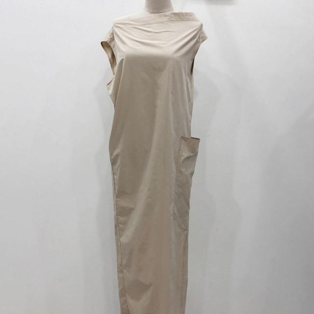 Elegant Slash Neck Hem Split Dress - Lively & Luxury