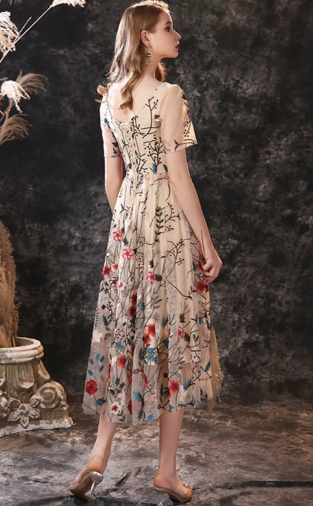 Enchanting Embroidery Lace Dress - Lively & Luxury