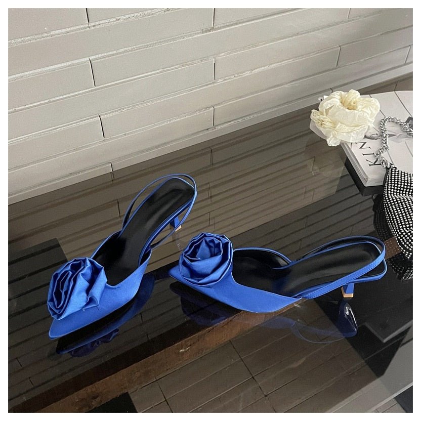 Flower Thin Heels Shoes - Lively & Luxury