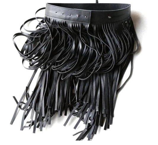 Fringe Tassel Leather Belt - Lively & Luxury