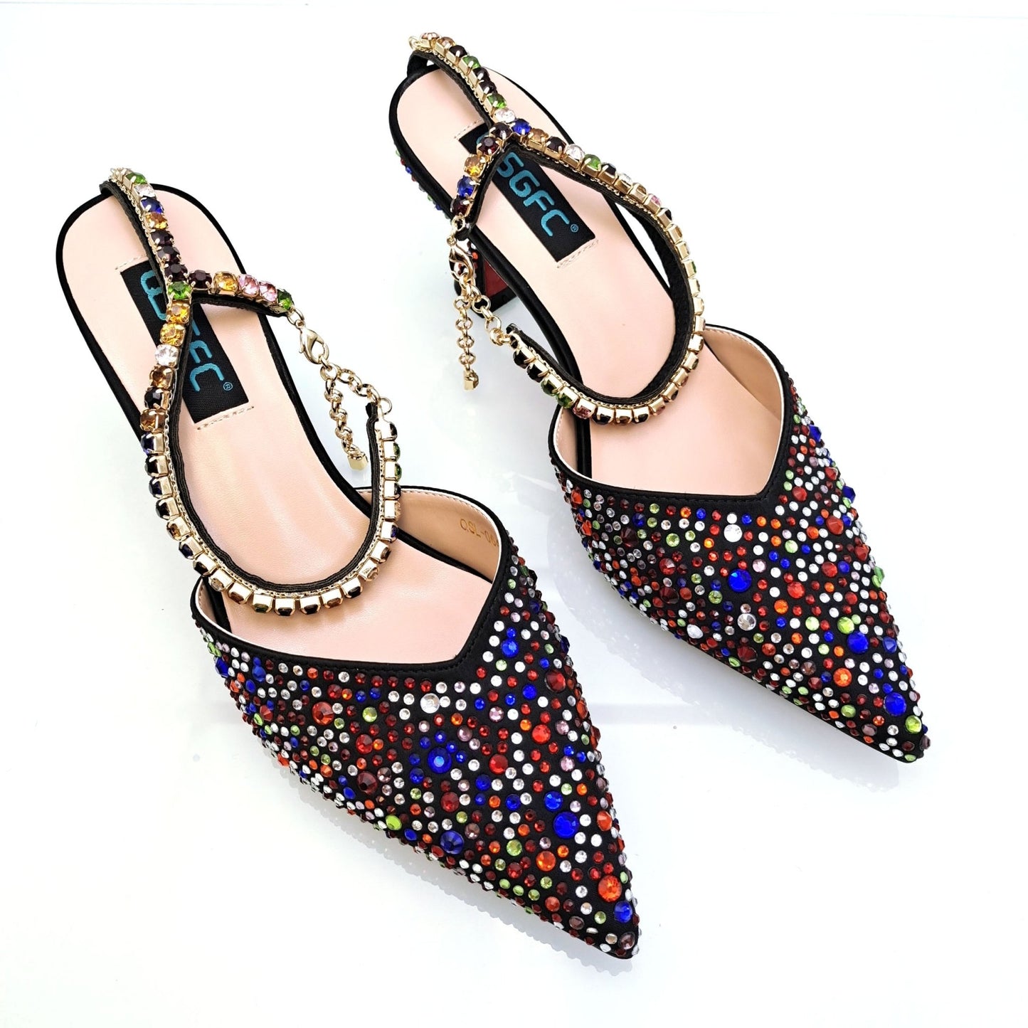 Full Diamond Decoration Metal Closure Shoes - Lively & Luxury