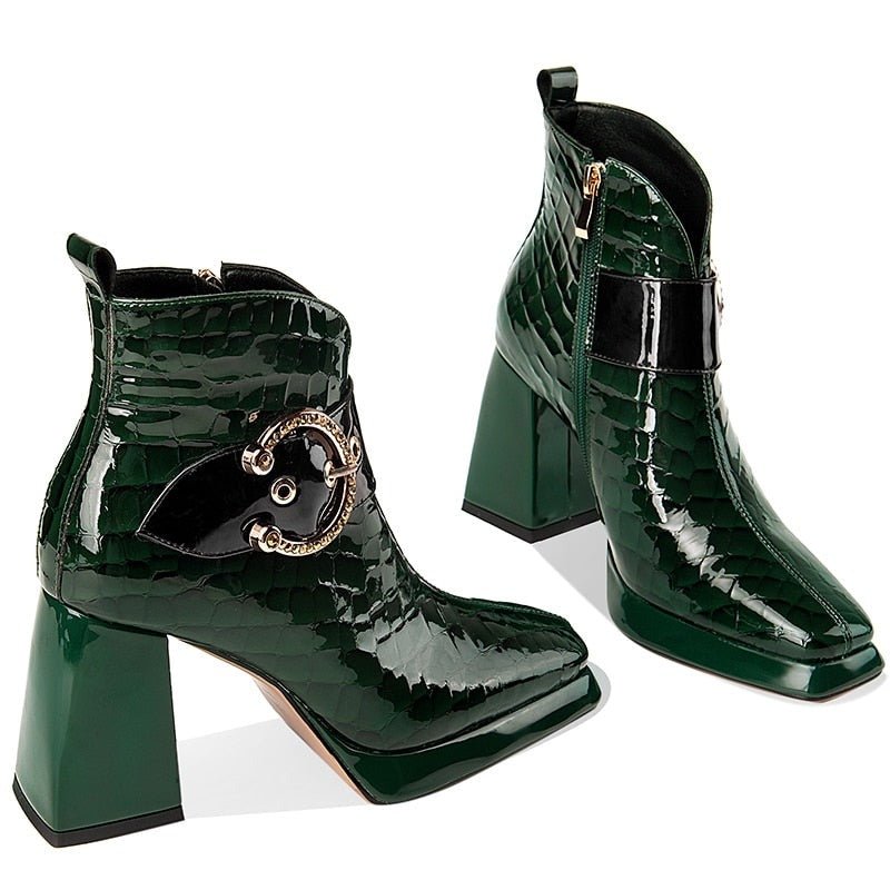 High-Quality Genuine Leather Ankle Boots - Lively & Luxury