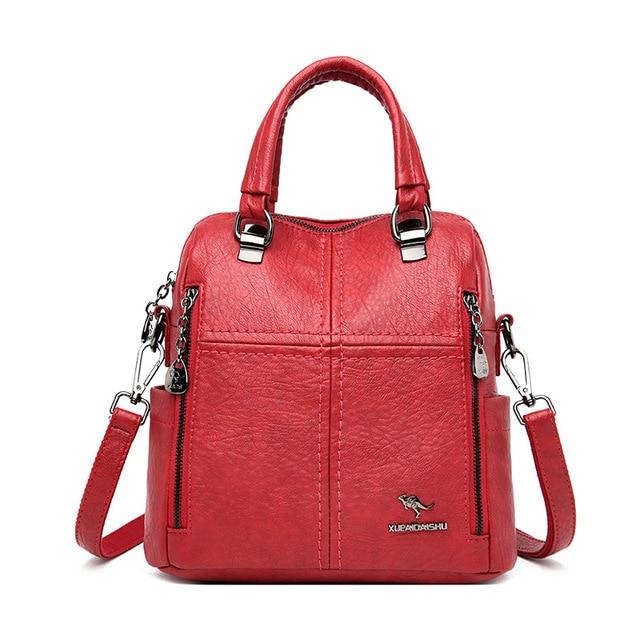 High Quality Leather Backpack Shoulder Bag - Lively & Luxury