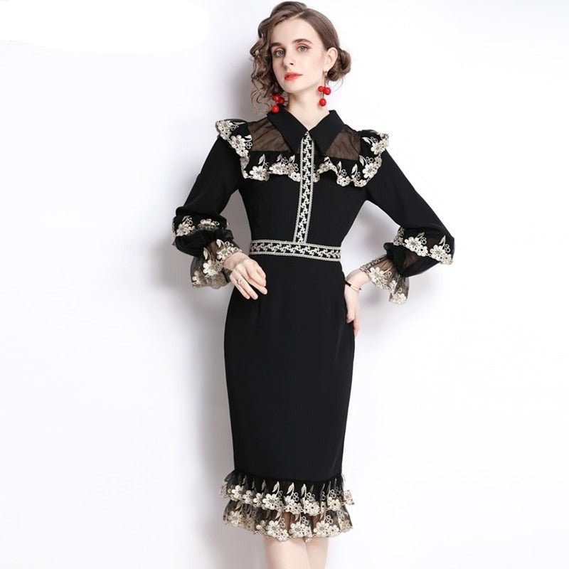High-Quality Luxury Embroidery Dress - Lively & Luxury