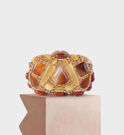 Luxurious Stone Diamond Clutch - Lively & Luxury