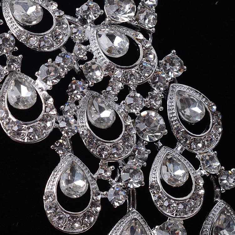 Luxury Gold Rhinestone Peacock Bridal Jewelry Set - Lively & Luxury