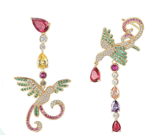 Luxury Phoenix Drop Earrings - Lively & Luxury