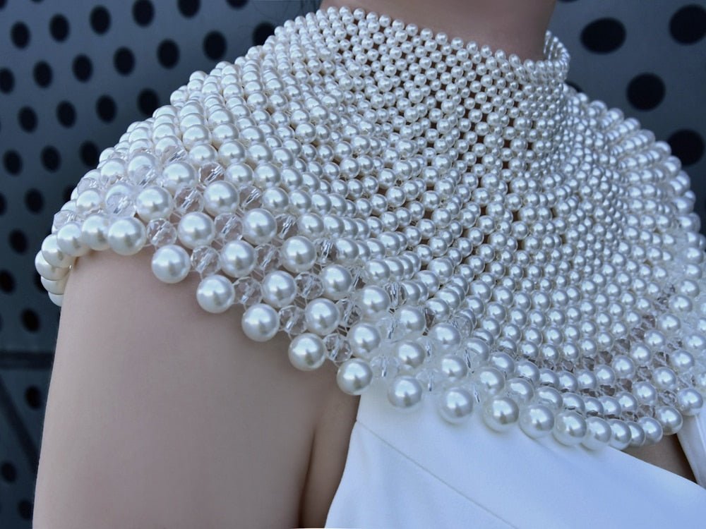 Pearls Beaded Shawl - Lively & Luxury
