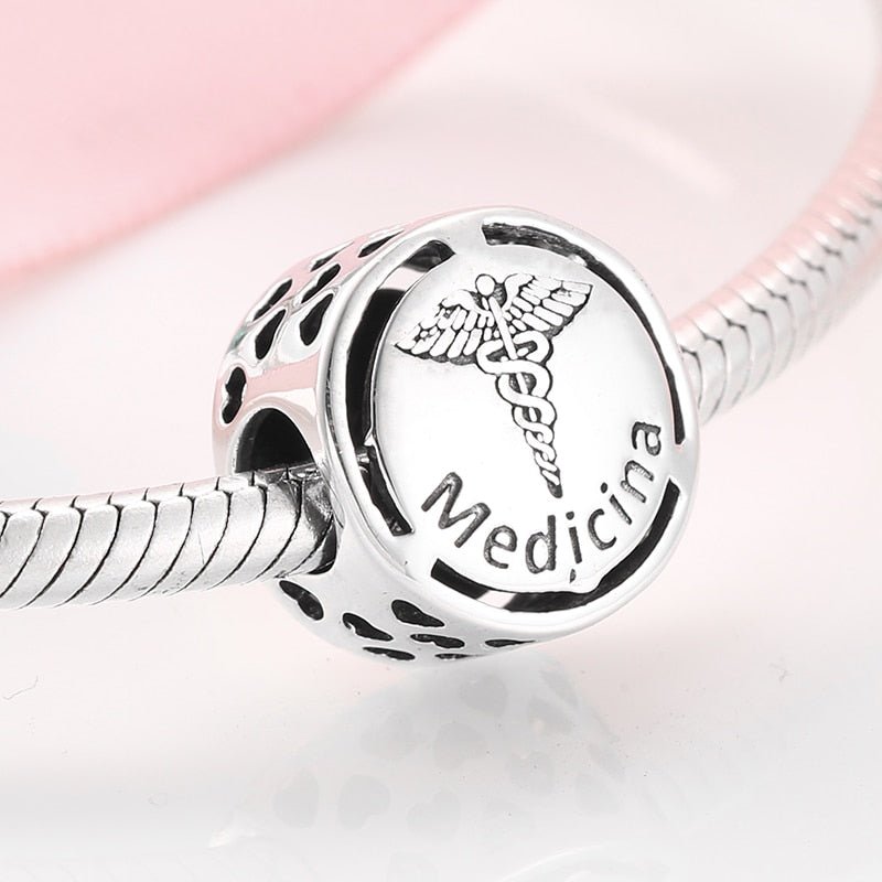 Profession Symbols 925 Sterling Silver Charms Bracelets - Lively & Luxury