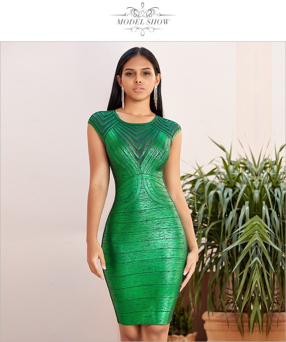 Sexy Hollow Out Body-con Club Celebrity Evening Runway Party Dress - Lively & Luxury