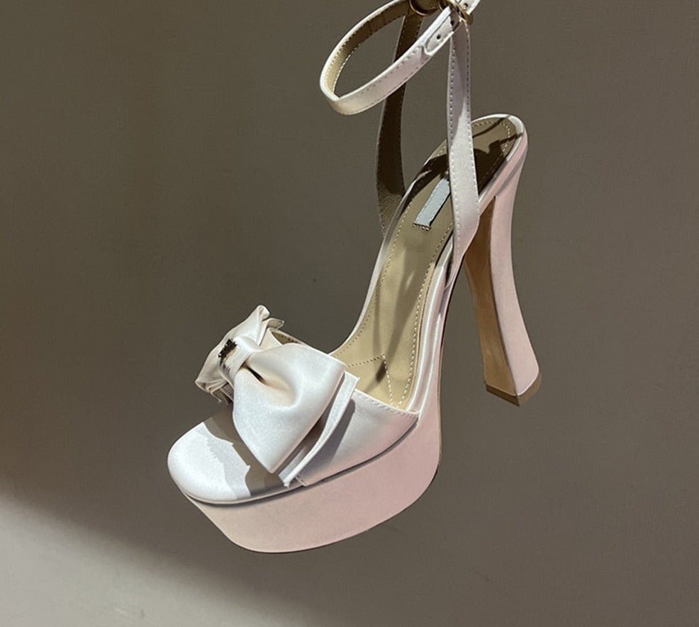 Slik Butterfly-knot Platform Sandals - Lively & Luxury