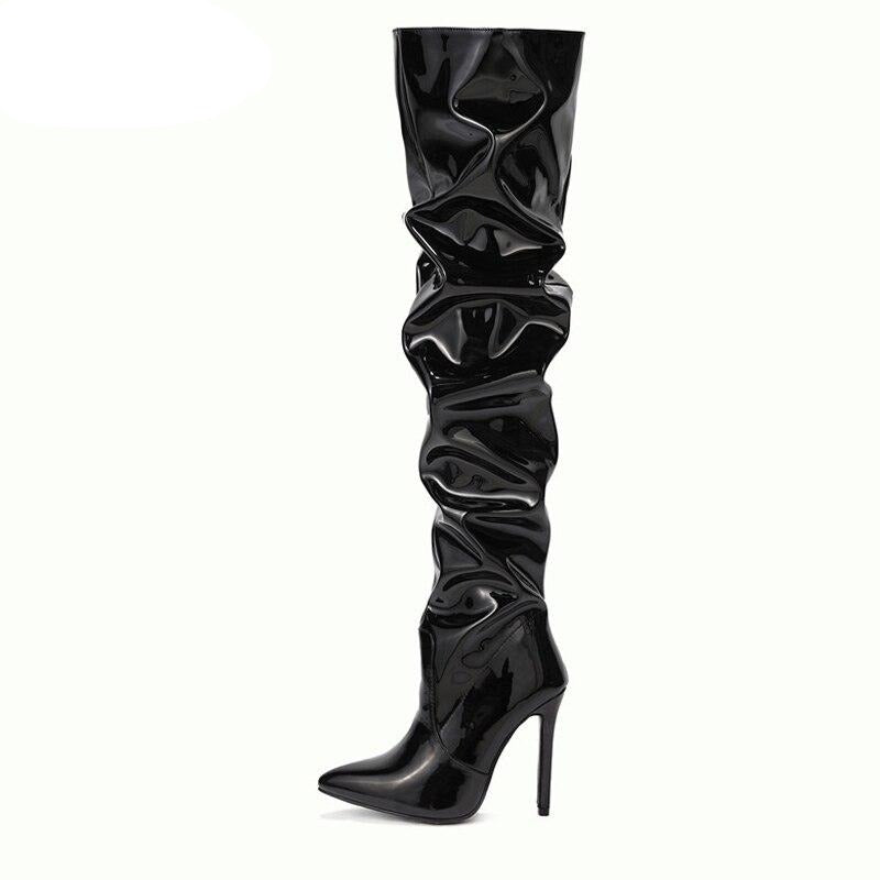 Women Motorcycle Over The Knee Boots - Lively & Luxury